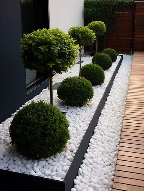 Moderne Have, Modern Garden Landscaping, Small Front Yard Landscaping, Front Garden Landscape, Modern Backyard Landscaping, Front Garden Design, Back Garden Design, Patio Garden Design, Modern Garden Design