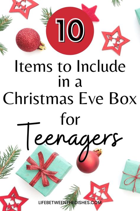 Christmas Eve Box for Teenagers Christmas Eve Boxes For Teenagers, Snack Box Ideas Gift, Sisters Sleepover, Diy Christmas Eve Box, Christmas Eve Box For Adults, Christmas Eve Box For Kids, Night Before Christmas Box, Holiday Boards, Kids Christmas Movies