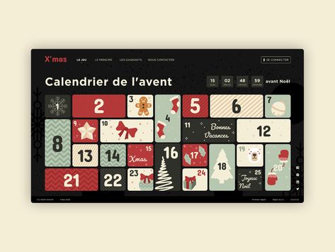 Calendar Images, Calendar Graphic, Calendar Designs, Christmas Countdown Calendar, Documents Design, Christmas Calendar, Holiday Calendar, Next Tattoo, Christmas Inspo