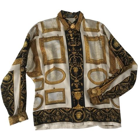 Pre-owned Gianni Versace Silk Shirt (1.910 BRL) ❤ liked on Polyvore featuring tops, white, women clothing tops, vintage shirts, white silk top, oversized white top, vintage tops and vintage silk shirts Versace Shirt Women, Versace Silk Shirt, Silk Shirt Women, White Silk Top, Versace Top, Style List, Silk Shirts, Oversized Tops, Oversized Shirts