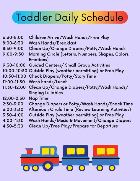 How to Create the Best Daycare Schedule for Children - Illumine childcare software Infant Schedules And Routines Daycare, One Year Old Daycare Schedule, Preschool Daycare Schedule, Infant Daycare Schedule, Childcare Set Up Ideas, At Home Daycare Schedule, Home Daycare Schedule Daily Routines, Infant Daily Schedule Daycare, How To Start A Daycare Center