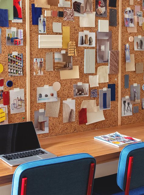 Art Studio Cork Board, Product Design Studio, Home Office Studio Creative Workspace, Small Studio Design, Funky Office Design, Creative Spaces Studio, Art Studio Bedroom, Creative Workspace Inspiration, Studio Room Ideas