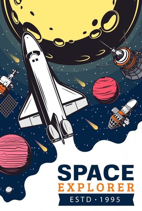 Astronomy Poster Design, Space Exploration Poster, Galaxy Poster Design, Entrepreneurship Poster, Space Exploration Illustration, Space Tourism Posters, Retro Galaxy, Space Posters, Space Banner