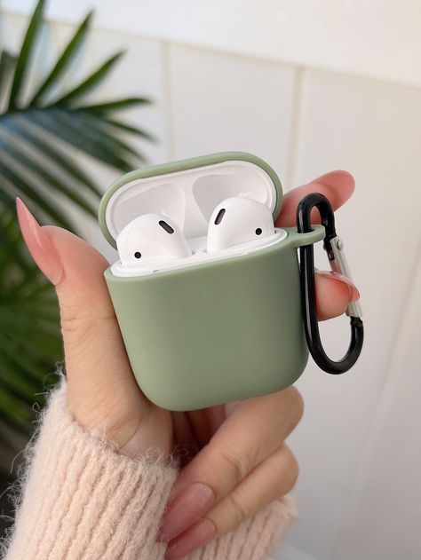 Green    TPU      Phone/Pad Accessories Cute Ipod Cases, Airpods Apple, Win Free Stuff, Apple Airpods 2, Ipod Cases, Air Pods, Birthday List, Airpods Case, Cute Cases