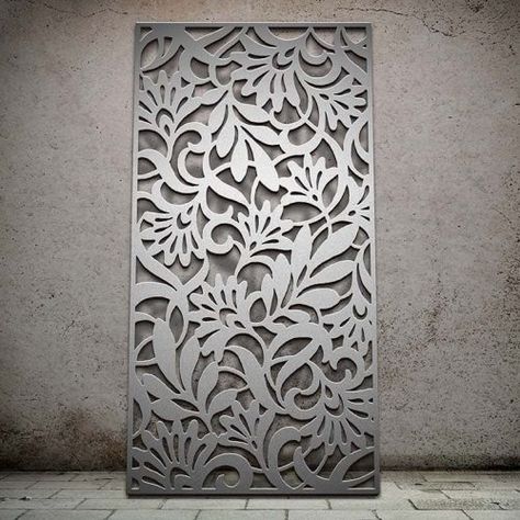 Botanical - Miles and Lincoln - Laser Cut Screens Decorative Partition Wall, Partition Wall Design, Decorative Partition, Decorative Metal Screen, Partition Designs, Jaali Design, Laser Cut Screens, Boards Ideas, Iron Door Design