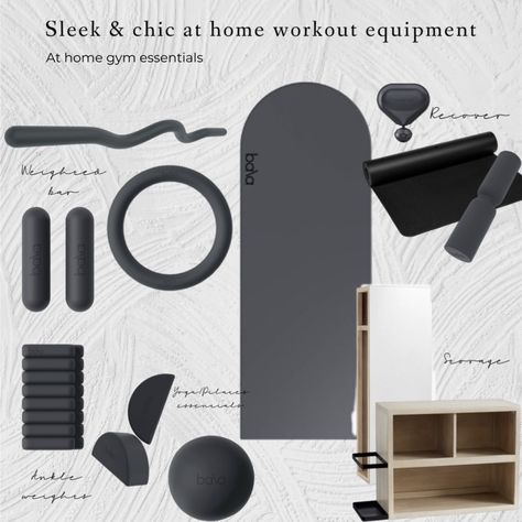 Pilates Workout Equipment, Pilates Equipment Storage, Neutral Gym Equipment, At Home Pilates Equipment, Diy Pilates Equipment, Yoga Equipment Aesthetic, Pilates Equipment Home Gyms, Pilates At Home Aesthetic, At Home Pilates Studio