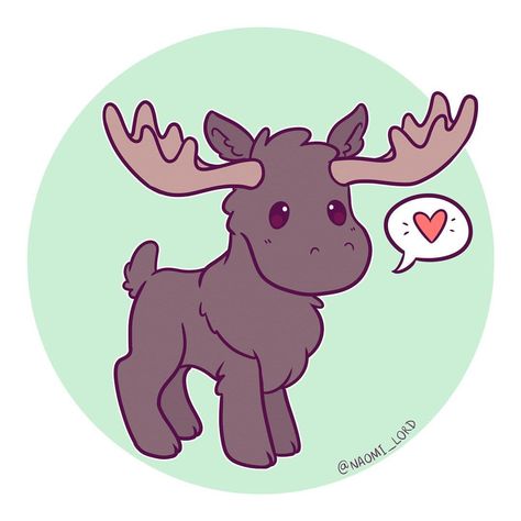 Moose! Not to be confused with Sam Winchester  #moose #cute #kawaii #chibi #instaart #instadaily #instaartist #illustration #illustrationoftheday #digitalart #digitalpainting #doodle #art #drawing Moose Drawing, Cute Moose, Art Mignon, Animal Doodles, Cute Kawaii Animals, Kawaii Chibi, Cute Kawaii Drawings, Anime Animals, Kawaii Animals