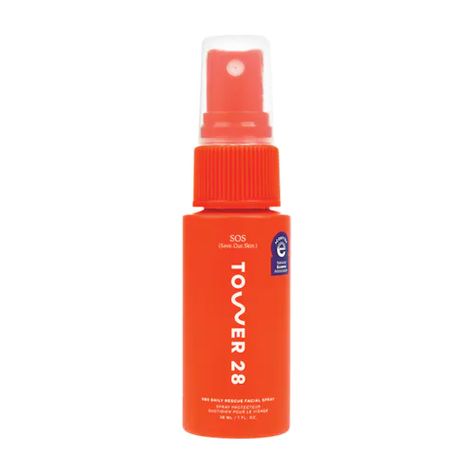 Mini SOS Save.Our.Skin Daily Rescue Facial Spray - Tower 28 Beauty | Sephora Mini Tower 28 Spray, Tower 28 Spray, Dream Skincare, Redness Skin, Tower 28 Beauty, Hypochlorous Acid, Oily Skincare, Tower 28, Sephora Skin Care