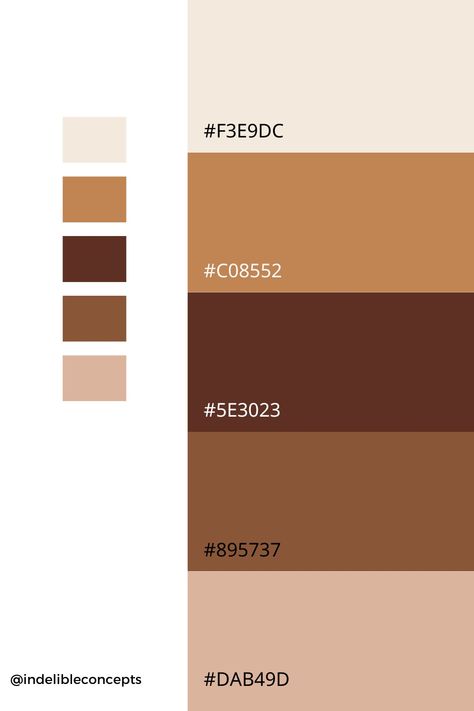 Brown Color Plattes, Light To Dark Color Palette, Warm Browns Palette, Dark Brown Pallete Color, Brown Orange Palette, Aesthetic Brown Color Palette, Coffee Brown Color Palette, Light Brown Colour Palette, Brown Aesthetic Palette