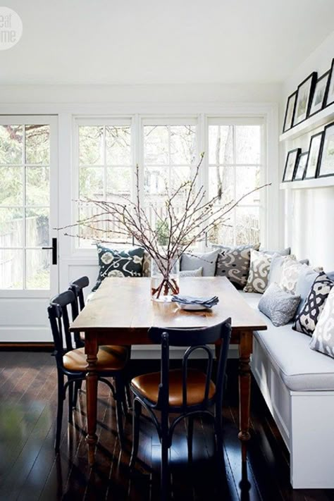 Ditch The Dining Room, These 6 Breakfast Nooks May Be Better | Welcome by Waiting on Martha Ditch The Dining Room, Booth Seating In Kitchen, Banquette Ideas, Dining Room Banquette, Banquette Seating In Kitchen, Dining Room Bench Seating, Kitchen Banquette, Kitchen Seating, Booth Seating