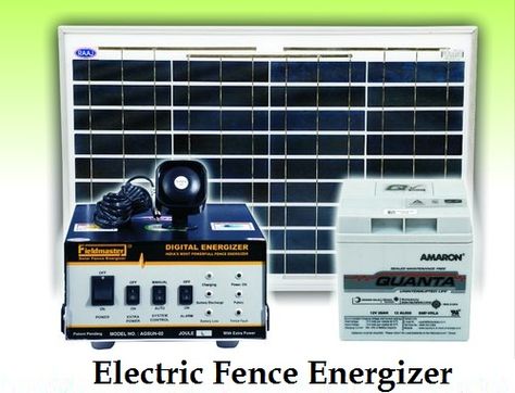 Field Master has the best solutions for Electric Fence Energizer. This solar energizer with integrated solar panel is the one for you. Whatever you need, we will get you the right, most reliable solution. This Electric Fence Energizer is the most cost-effective, reliable way to power a permanent electric fence.  For more details:  Call us @ +91-9227225577 Solar Electric Fence, Electric Fence Energizer, Electric Fencing, Compound Wall, Security Fence, Solar Electric, Electrical Energy, Electric Fence, Electric Shock