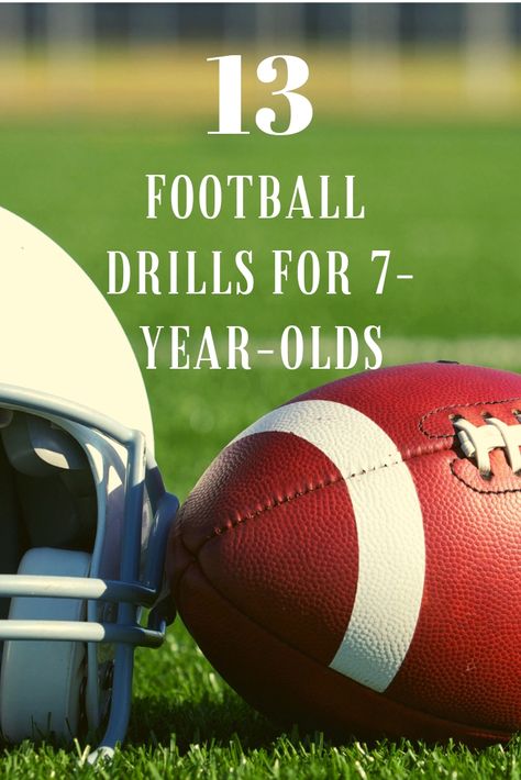 If you're a fan of football, it can be so fun to see your children get into the sport! Here are 13 football drills that are perfect for you seven year old! #football #drills #forkids How To Coach Flag Football, Football Practice Drills, Football Workouts For Kids, Flag Football Practice Drills, Football Drills For Beginners, Flag Football Drills For Kids, Football Agility Drills, American Football Drills, Football Conditioning Drills