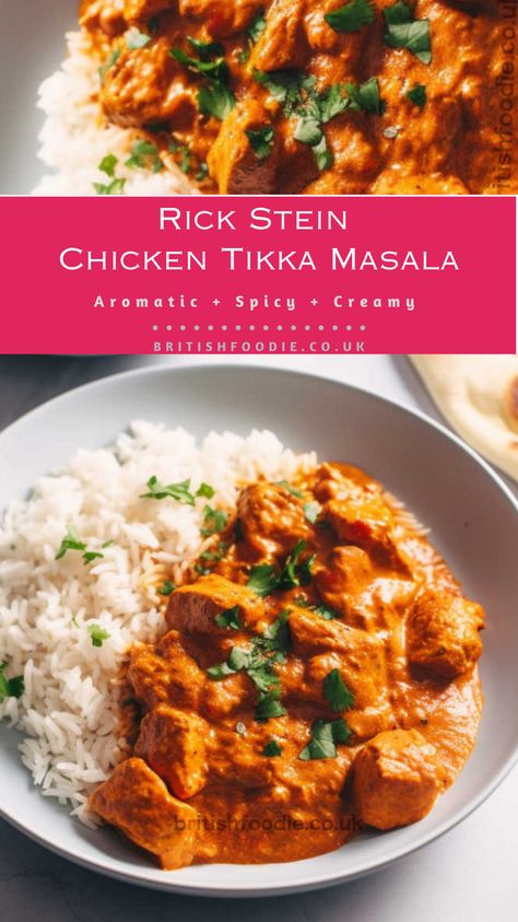 Rick’s chicken tikka masala with chapatis stands out due to its authentic blend of spices and meticulous preparation. Inspired by Leicester’s vibrant Indian food scene, this dish offers a unique twist on the classic tikka masala, infusing it with the rich cultural flavors of the region. With each bite, experience the perfect balance of savory and aromatic spices, tender chicken, and creamy sauce, all complemented by the soft and fluffy chapatis. Salt Bae, British Foods, Scotch Egg, Sausage Meat, Rick Stein, Buttered Vegetables, Tikka Masala Recipe, Prawn Cocktail, Scotch Eggs