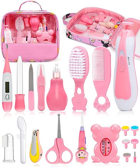 Baby Healthcare and Grooming Kit, Electric Safety Nail Trimmer Baby Nursery Kit, Newborn Care Kits with Hair Brush Comb for Newborn Infant Toddlers Baby Boys Girls Kids, Baby Shower Gifts Baby Care Kit, Baby Hair Brush, Baby Grooming, Baby Essentials Newborn, Fake Baby, Nail Trimmer, Baby Bedtime, Baby Equipment, Baby Nails