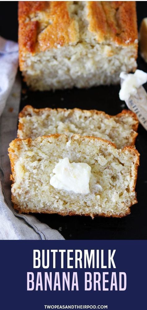 Looking for the best banana bread recipes? No need to look somewhere. Try this Buttermilk Banana Bread. This Easy Buttermilk Banana Bread Recipe Always Gets Rave Reviews! Some Say It Is The BEST Banana Bread Recipe Out There. If You Have Brown Bananas And Buttermilk To Use Up, Make This Banana Bread. You Won’t Be Disappointed. Buttermilk Banana Bread Recipe, Buttermilk Banana Bread, The Best Banana Bread Recipe, Best Banana Bread Recipe, The Best Banana Bread, Banana Buttermilk, Banana Bread Recipe Moist, Buttermilk Recipes, Moist Banana Bread