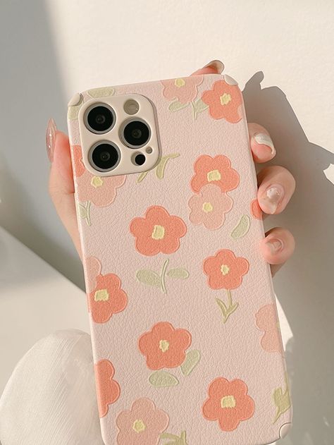 Multicolor    TPU Floral Phone Cases    Phone/Pad Accessories Cute Flower Phone Cases, Paint On Phone Case, Phone Back Cover Painting Ideas, Phone Cover Painting, Iphone Case Ideas, Phone Case Painting, Spring Phone Cases, Painted Phone Case, Painting Phone Case