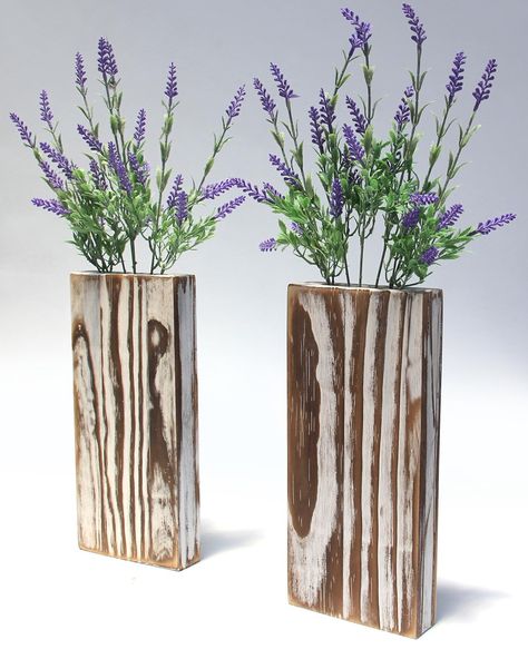 PRICES MAY VARY. UNIQUE BURNT WOOD WALL PLANTER：These hand-made Torched Wood Wall Planter for Indoor Plants,Made from natural Torched pine wood, Weathered White.The surface is hand polished with uneven textures and coated with elegant white paint, creating a unique retro farmhouse style to decorate your room.so each piece will be slightly different. WOOD WALL DECOR:The Wood Wall Planter for Indoor Plants,dried flowers or greenery, and a perfect complement for any wall in your home or office. It Wood Wall Planter, Wood Planter Boxes, Torched Wood, Greenery Plants, Modern Farmhouse Wall Decor, Retro Farmhouse, Cowboy Design, Burnt Wood, Wood Planter Box