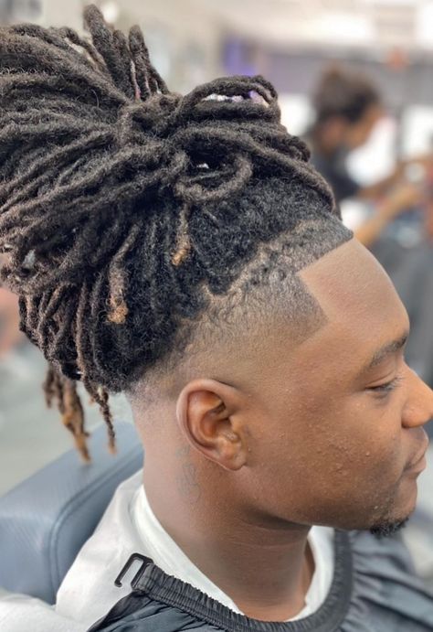 Hightop Dreads Men, High Taper Dreads, High Top Locs Men, High Top Dreads Men, Drop Fade Dreads, Hightop Dreads Styles Men, High Top Locs, High Top Loc Styles For Men, Dreads Undercut