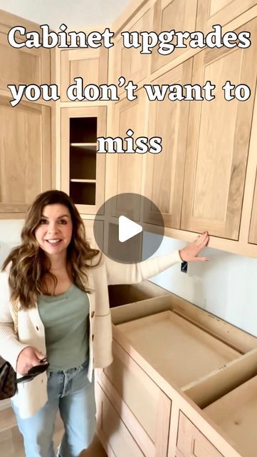 Lancine Aday on Instagram: "Custom cabinets are a must in my kitchen designs. When I work with my favorite carpenter, we can control every tiny detail and create a kitchen my clients are sure to love for many years. In this video, I have pointed out just a few of the things we have done to create a truly customized kitchen. But in reality, there are dozens of details we have careful considered.  #customhomes #customcabinets #kitchendesign #kitchenrenovation #kitcheninspiration #kitchencabinets #designer #ilovemyjob #interiordesign #interiordesigner #renovation #homesweethome #homedesign #remodel" Dream Kitchen Storage Cabinets, Kitchen Cupboard Inside Design, Tiny Kitchen Cabinet Organization, Inside Kitchen Cupboards, Important Kitchen Features, Unique Cabinet Storage Ideas, Double Upper Cabinets Kitchen, Kitchen Cabinets Around Stove, Kitchen Counter Cabinets