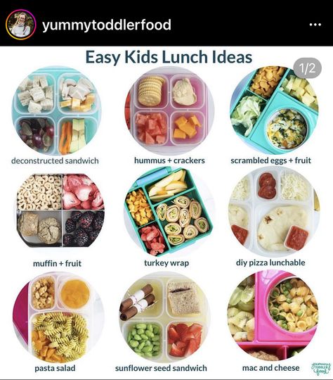 Meals For Daycare, Meal Prep For Kids, Baby Led Weaning Foods, Daycare Lunch Ideas, Easy Kids Recipes, Daycare Meals, Easy Lunches For Kids, Toddler Friendly Meals, Kids Lunch Box Meals