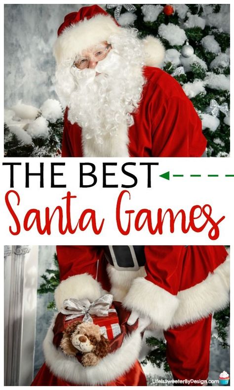 Santa Claus Party Ideas, Christmas Stocking Game, Secret Santa Game, Christmas Traditions Kids, Santa Games, Elf Games, Christmas Movie Night, Diy Stocking Stuffers, Stay Busy