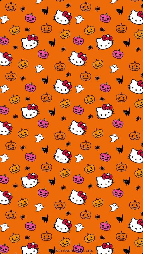 Hello Kitty Backgrounds Wallpapers Pink Halloween Wallpaper, Hello Kitty October Wallpaper, Spooky Sanrio Wallpaper, Hello Kitty Halloween Wallpaper Ipad, Halloween Wallpers Cute, Spooky Hello Kitty Wallpaper, Hello Kitty Autumn Wallpaper, Hello Kitty Halloween Aesthetic, Fall Halloween Wallpaper Iphone