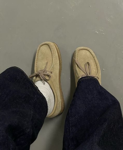 Sepatu Loafers Pria, Clarks Wallabees Outfit, Wallabees Outfit, Clarks Wallabees Men, Sepatu Loafers, Seasonal Outfits, Fashion Haul, Clarks Wallabees, Shoe Wishlist