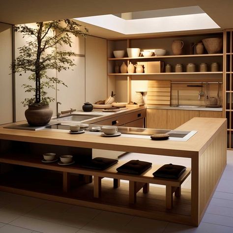 Japanese Home Interior, Japan Interior Design, Japandi House, Japanese Style Kitchen, Japan Interior, Zen Interiors, Zen House, Japanese Home Design, Japandi Home