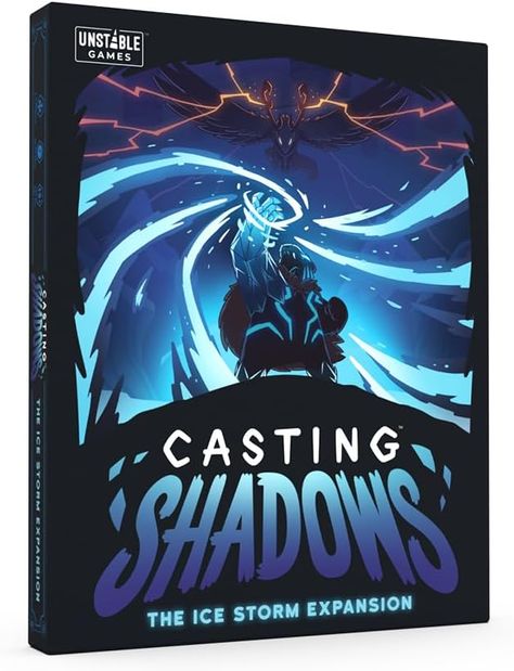 This Casting Shadows expansion introduces 2 new playable Characters and 3 new Hex tiles, allowing you to play with up to 6 players on an expanded map.
With this expansion, you can Freeze and Stun your enemies to limit their movement and Resource Pools.
Will this new magic lead you to victory, or will it bring you to demise?
Expansion Includes: 34 cards, 3 Hex tiles, 10 Status tokens, 2 double-sided Player Boards, 2 Meeples, 1 Hex tile Reference Sheet, 1 rule book
# of Players: 2-6 Hex Tiles, Your Demise, Casting Shadows, Ice Storm, Games To Buy, Games Box, Imaginative Play, The Ice, Box Art