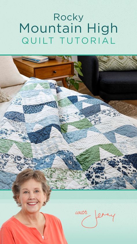 Missouri Star Quilt Pattern, Mountain Quilt Block, Constellation Quilt, Quilt Tutorial Video, Missouri Quilt Tutorials, Mountain Quilt Pattern, Mountain Quilt, Missouri Star Quilt Company Tutorials, Missouri Star Quilt Tutorials