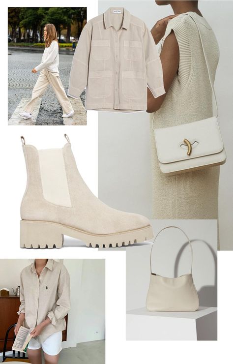 Bone Colored Boots, Camel Trench Coat, Ecru Jeans, Colored Boots, Boots Outfits, Bone Color, Color Story, Cashmere Turtleneck, Color Stories