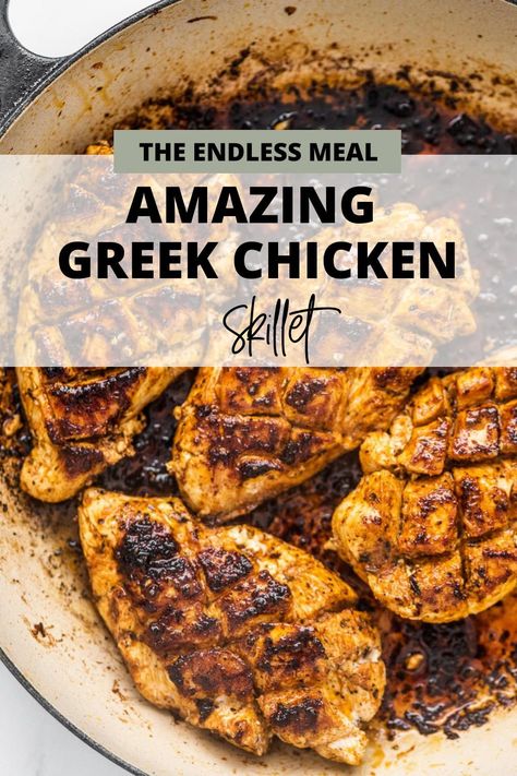 Greek Chicken Recipes Skillet, Greek Style Chicken Breast, Greek Chicken Breast Recipes, Stove Chicken Recipes, Greek Chicken Breast, Keto Greek, Feta Sauce, Quick Chicken Breast Recipes, Greek Chicken And Potatoes