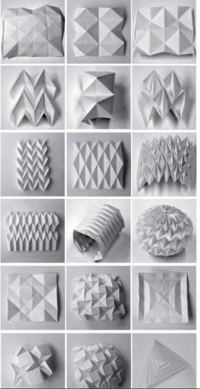 Architecture Origami, Folding Architecture, Folding Structure, Origami Architecture, Paper Structure, Geometric Origami, Origami Lamp, Paper Architecture, Origami And Kirigami