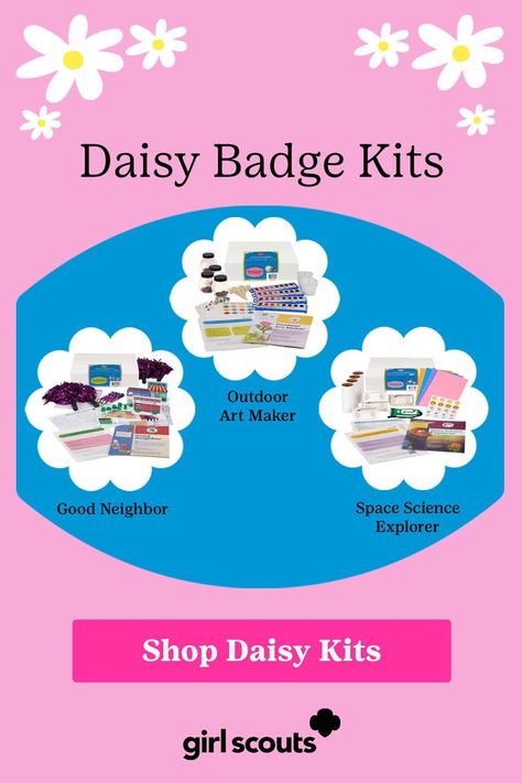 Art Maker, Girl Scout Badges, Troop Leader, Maker Space, Daisy Girl Scouts, Daisy Girl, Good Neighbor, Girl Scout Cookies, Activity Kits