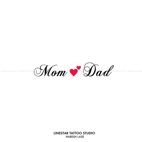 Mom dad tattoo design Mom dad Tattoo Mom Text Tattoo, Dad Mom Tattoo Design, Dad And Mom Tattoo, Mum And Dad Tattoos For Women, Mom Dad Images, Mom And Dad Tattoo For Daughter, Mom Dad Tattoo Design Small, Mom Logo Design, Dad Mom Tattoo