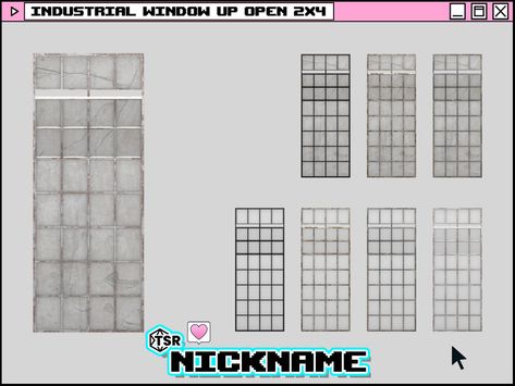 Sims 4 Industrial Windows, Sims 4 Open Windows Cc, Sims 4 Industrial, Sims 4 Cc Furniture Living Rooms, Industrial Garage, Industrial Windows, Sims 4 Kitchen, Cc Furniture, Sims 4 Cc Furniture