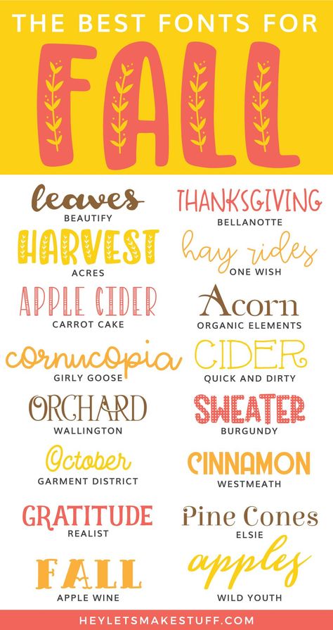 Dive into the spirit of fall with these affordable and free fonts!  
Perfect for creating spooky designs for your crafting projects like hoodies, mugs, scarves, and more.  Get creative and let your autumnal inspiration flow! 


#halloweenfonts #canvadesign #spookyfonts #halloweendesign #fontinspiration Fall Fonts, Teacher Fonts, Best Fonts, Halloween Fonts, Design Blogs, Fancy Fonts, Cricut Fonts, Cricut Craft Room, Cricut Tutorials