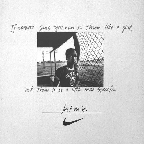 miniswoosh™’s Instagram photo: “HAPPY INTERNATIONAL WOMEN’S DAY 💖 vintage @nike ad from 1997 that still inspires me 🙌🏻 featuring Briana Scurry, Sheryl Swoopes, Gail Devers…” Post Idea For Instagram, Nike Print Ad, Old Nike Ads, Vintage Nike Ads, Gym Ads, Gail Devers, Nike Ads, Sports Ads, Sheryl Swoopes