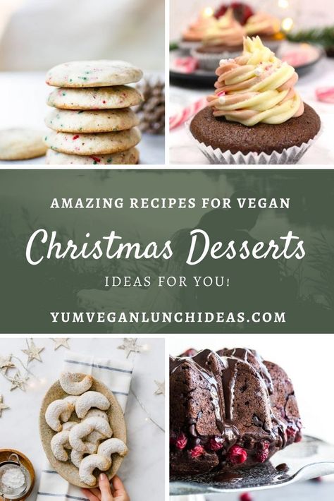 Vegan Christmas Treats, Desserts For Christmas, Vegan Brownies Easy, Vegan Christmas Desserts, Creative Treats, Vegan Chocolate Pudding, Vegan Christmas Dinner, Vegan Christmas Cookies, Vegan Sugar Cookies