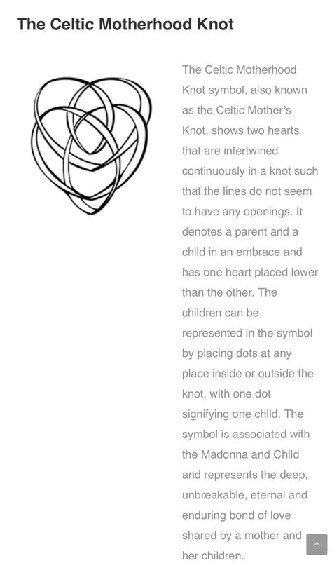 Irish Meaning Tattoos, Celtic Knot Motherhood, Celtic Symbol For Motherhood, Tattoo Idea For My Son, Celtic Knot Designs And Meanings, Symbols For Motherhood, Tattoos For Motherhood, Mother Daughter Celtic Knot Tattoo, Motherhood Symbol Tattoos