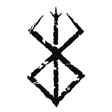 Berserker Rune Tattoo, Small Tattoo Ideas For Men Forearm Meaningful, Beserk Sign, Berserk Brand Of Sacrifice Tattoo, Berserk Curse Mark, Viking Berserker Tattoo, Guts Berserk Tattoo, Berserk Symbol, Brand Of Sacrifice Tattoo