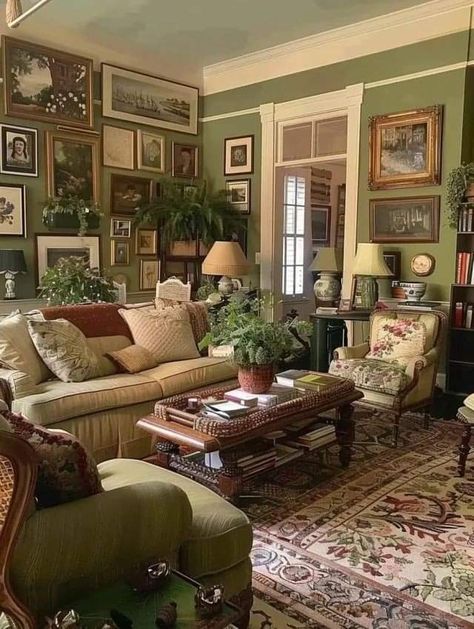 Salons Cottage, English Cottage Decor, English Country Decor, تصميم للمنزل العصري, Cottage Living Rooms, Casas Coloniales, Country Living Room, Cottage Interiors, Cottage Living