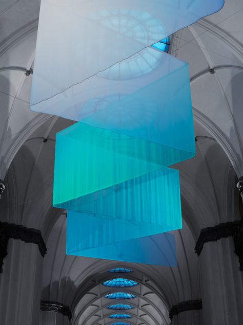 Note's exhibition-slash-installation sheds light on light - News - Frameweb Note Design Studio, Nordic Lamp, Hall Lighting, Beton Design, Textil Design, Nordic Lights, Notes Design, Stockholm Sweden, Exhibition Space