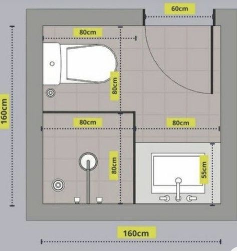 Small Bathroom Plans, Bathroom Layout Plans, Toilet And Bathroom Design, Bathroom Design Styles, Small Bathroom Layout, Small Bathroom Interior, Bathroom Dimensions, Bathroom Design Layout, Bathroom Plans