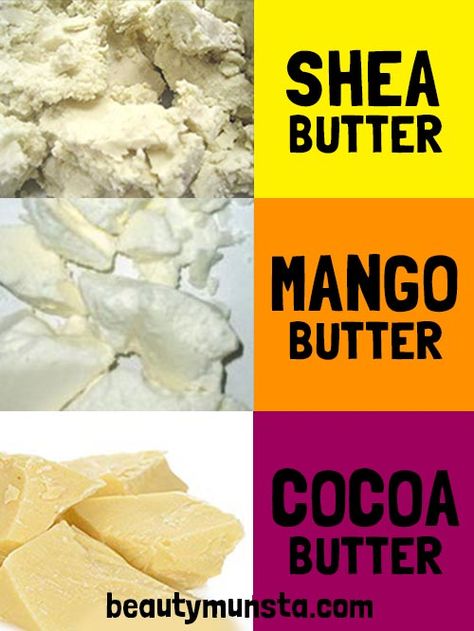 Shea, mango and cocoa butter are three heavy weights in the world of natural skin care products. But which is the best of the three? It depends! Many of us are turning to natural body butters Shea Butter Lotion Bars Recipe, Chocolate Body Butter, Shea Butter Lotion Bars, Diy Shea Butter, Natural Beauty Hacks, Lotion Bars Recipe, Vaseline Beauty Tips, Shea Butter Lotion, Natural Body Butter