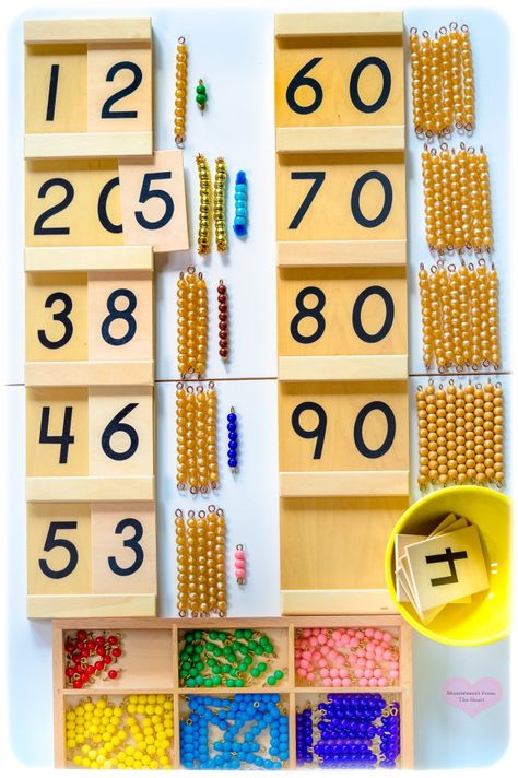 DIY Montessori Tens Board • Kids Math | Montessori From The Heart Math Montessori, Kids Math Activities, Montessori Math Activities, What Is Montessori, Montessori Activities Preschool, Maluchy Montessori, Montessori Elementary, Diy Montessori, Montessori Lessons