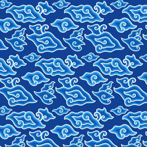 Mega Mendung Vector, Baground Batik, Motif Mega Mendung, Batik Mega Mendung Art, Motif Batik Mega Mendung, Nirmana Batik, Batik Megamendung, Wallpaper Batik, Indonesian Batik Pattern