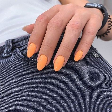 50+ Summer Nails To Give You Inspiration! - Prada & Pearls Summer Animals, Orange Acrylic Nails, Sns Nails Colors, Nail Design Glitter, Orange Nail Designs, Fun Summer Nails, Orange Nail, Sns Nails, Colorful Nail