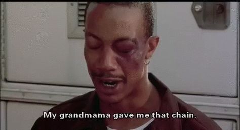 New trendy GIF/ Giphy. red grandma chain friday movie my grandmama gave me that chain. Let like/ repin/ follow @cutephonecases Day Day Next Friday, Friday Movie Quotes Funny, Friday The Movie, Friday Movie Quotes, Old School Pictures, Scarface Movie, Friday Movie, Friday Meme, Quotes Movie