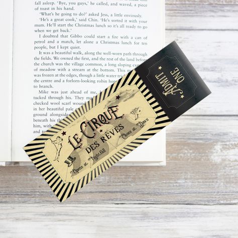 Ticket Bookmark, Circus Ticket, Circus Tickets, The Night Circus, Fantasy Bookmarks, Night Owls, Ad Illustration, Victorian London, Night Circus